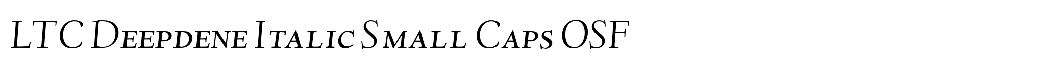 LTC Deepdene Italic Small Caps OSF image
